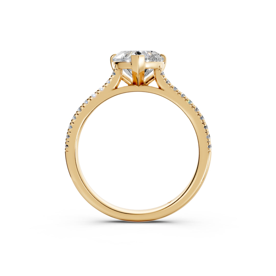 Aayushi Heart Solitaire Diamond Womens Ring