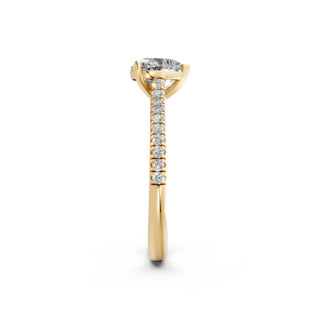 Aayushi Heart Solitaire Diamond Womens Ring