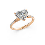 Load image into Gallery viewer, Aayra Heart Solitaire Diamond Womens Ring
