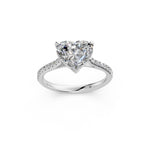 Load image into Gallery viewer, Aayra Heart Solitaire Diamond Womens Ring
