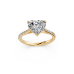 Load image into Gallery viewer, Aayra Heart Solitaire Diamond Womens Ring
