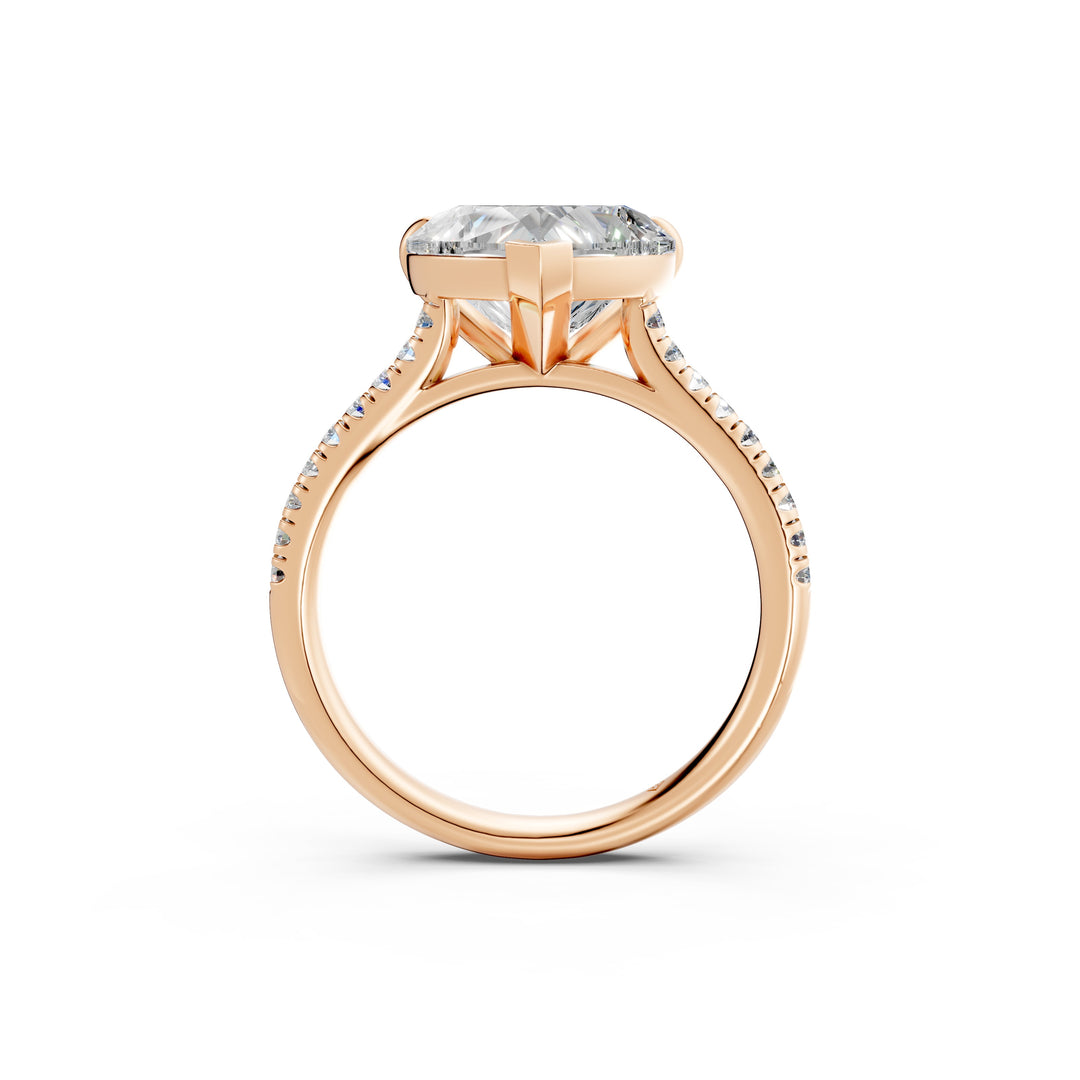 Aastha Heart Solitaire Diamond Womens Ring