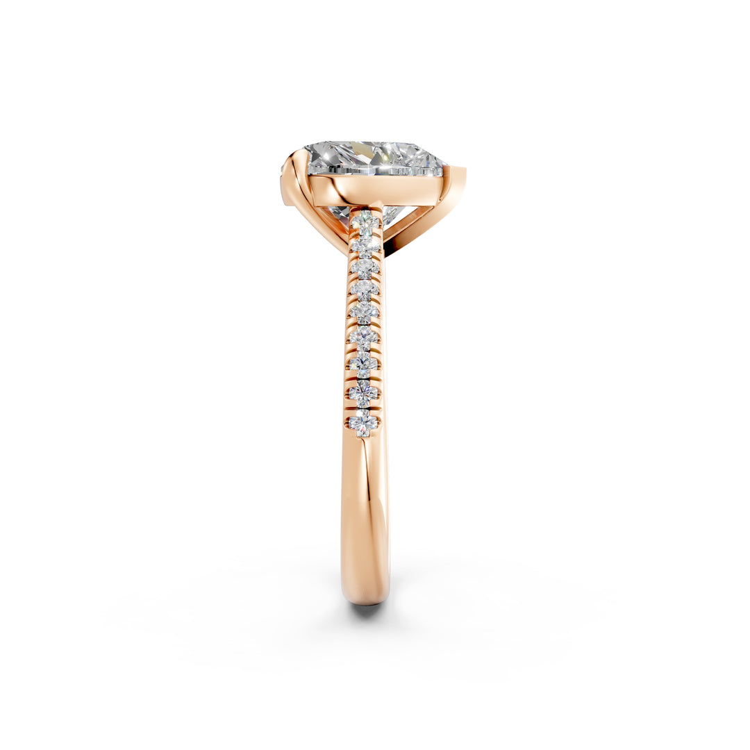 Aastha Heart Solitaire Diamond Womens Ring