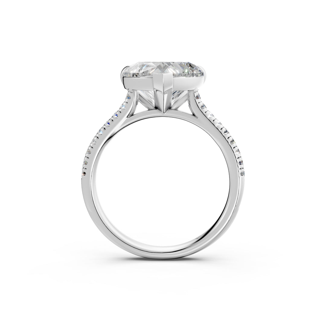 Aastha Heart Solitaire Diamond Womens Ring