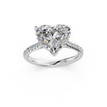 Load image into Gallery viewer, Aastha Heart Solitaire Diamond Womens Ring
