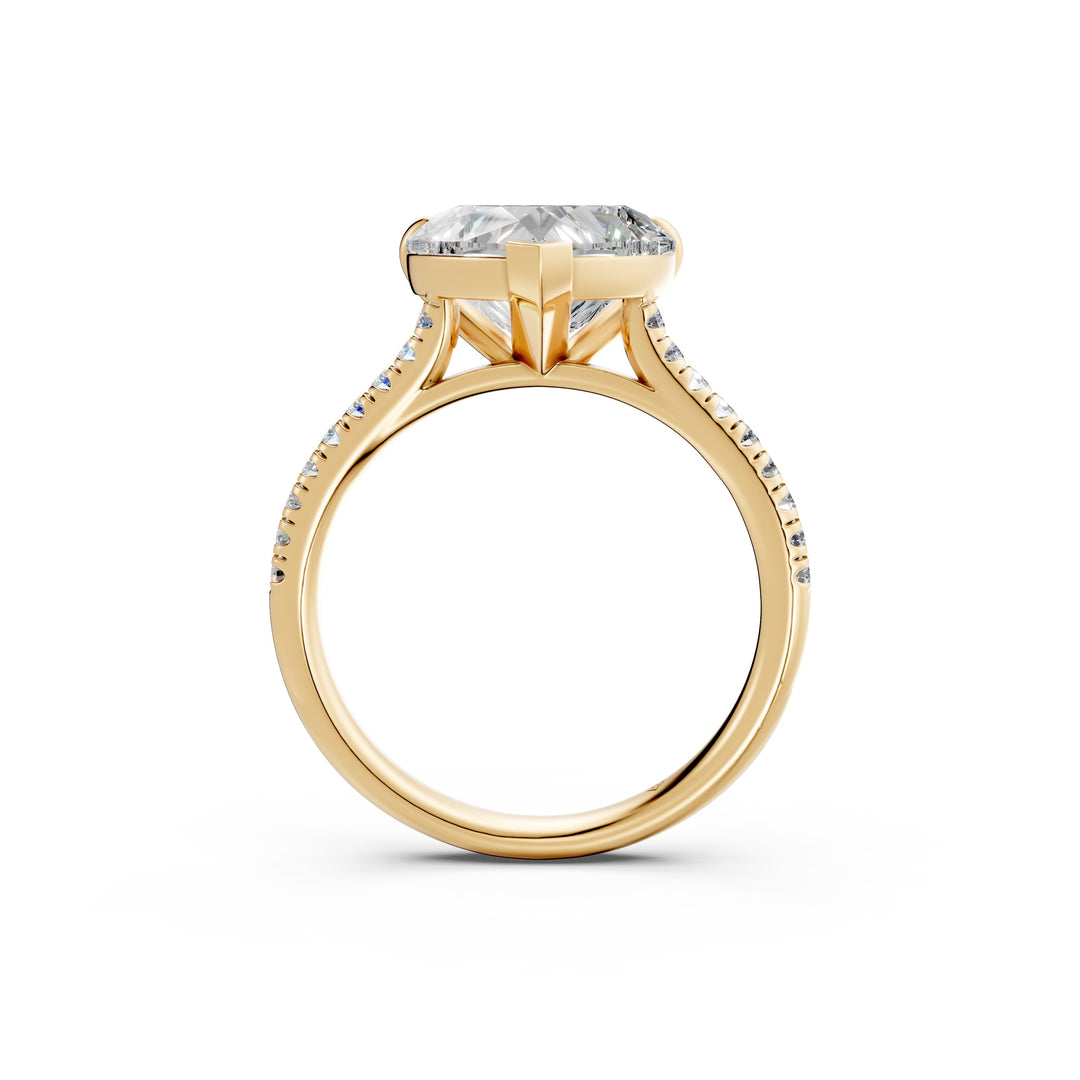 Aastha Heart Solitaire Diamond Womens Ring