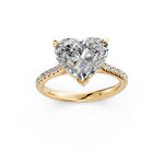 Load image into Gallery viewer, Aastha Heart Solitaire Diamond Womens Ring
