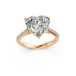 Load image into Gallery viewer, Aashna Heart Solitaire Diamond Womens Ring
