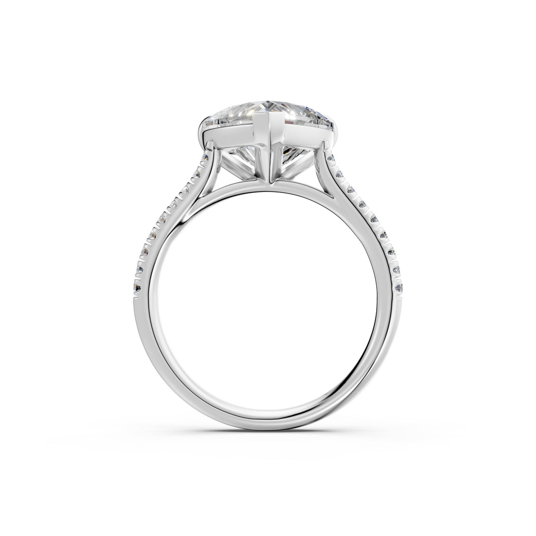 Aashna Heart Solitaire Diamond Womens Ring