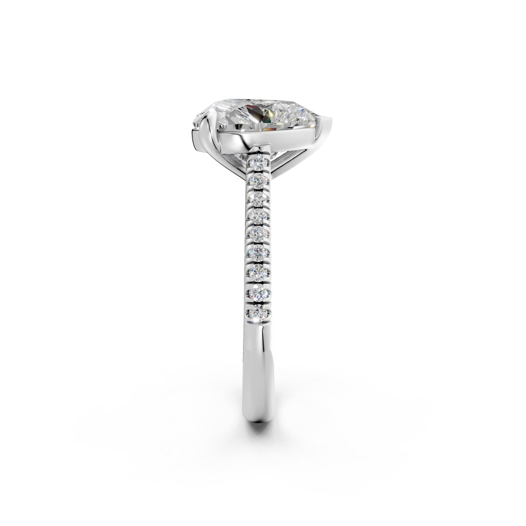 Aashna Heart Solitaire Diamond Womens Ring