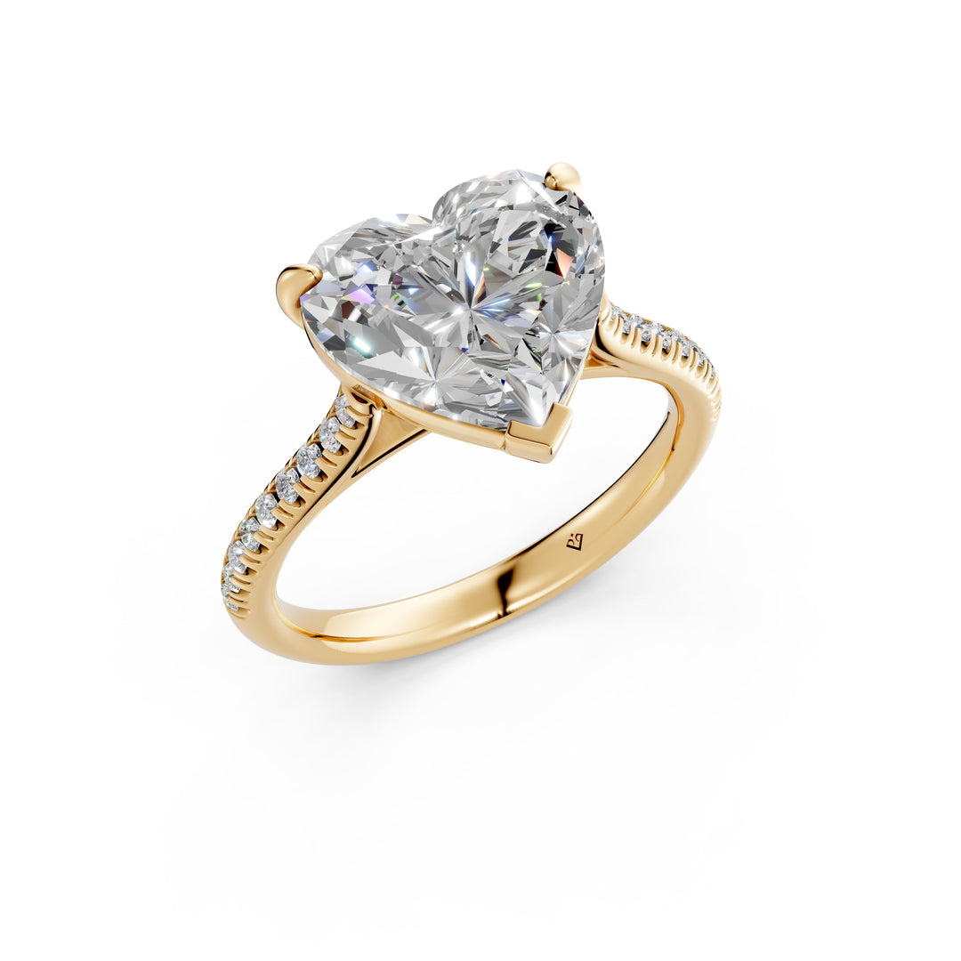 Aashna Heart Solitaire Diamond Womens Ring