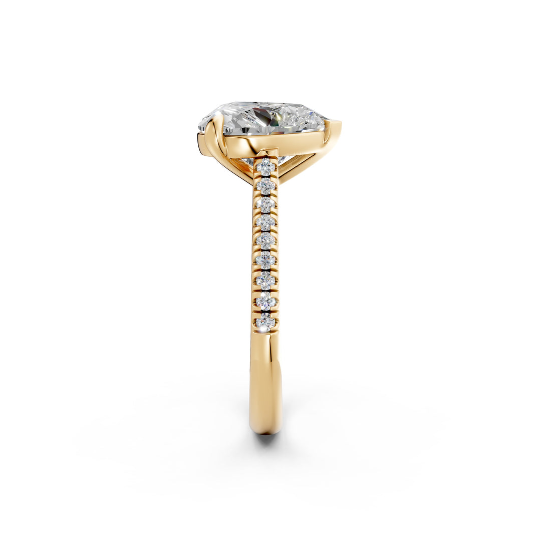 Aashna Heart Solitaire Diamond Womens Ring