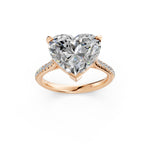 Load image into Gallery viewer, Aashvi Heart Solitaire Diamond Womens Ring
