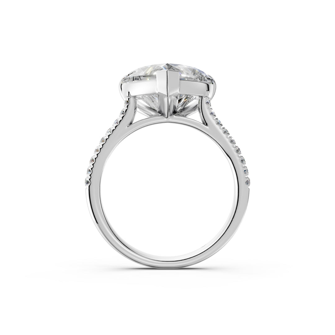 Aashvi Heart Solitaire Diamond Womens Ring