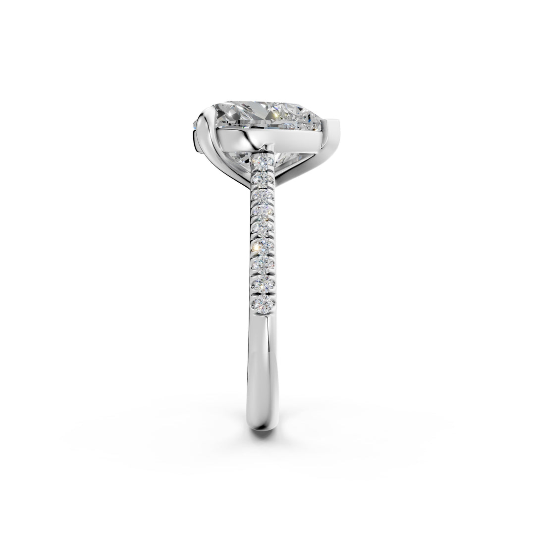 Aashvi Heart Solitaire Diamond Womens Ring