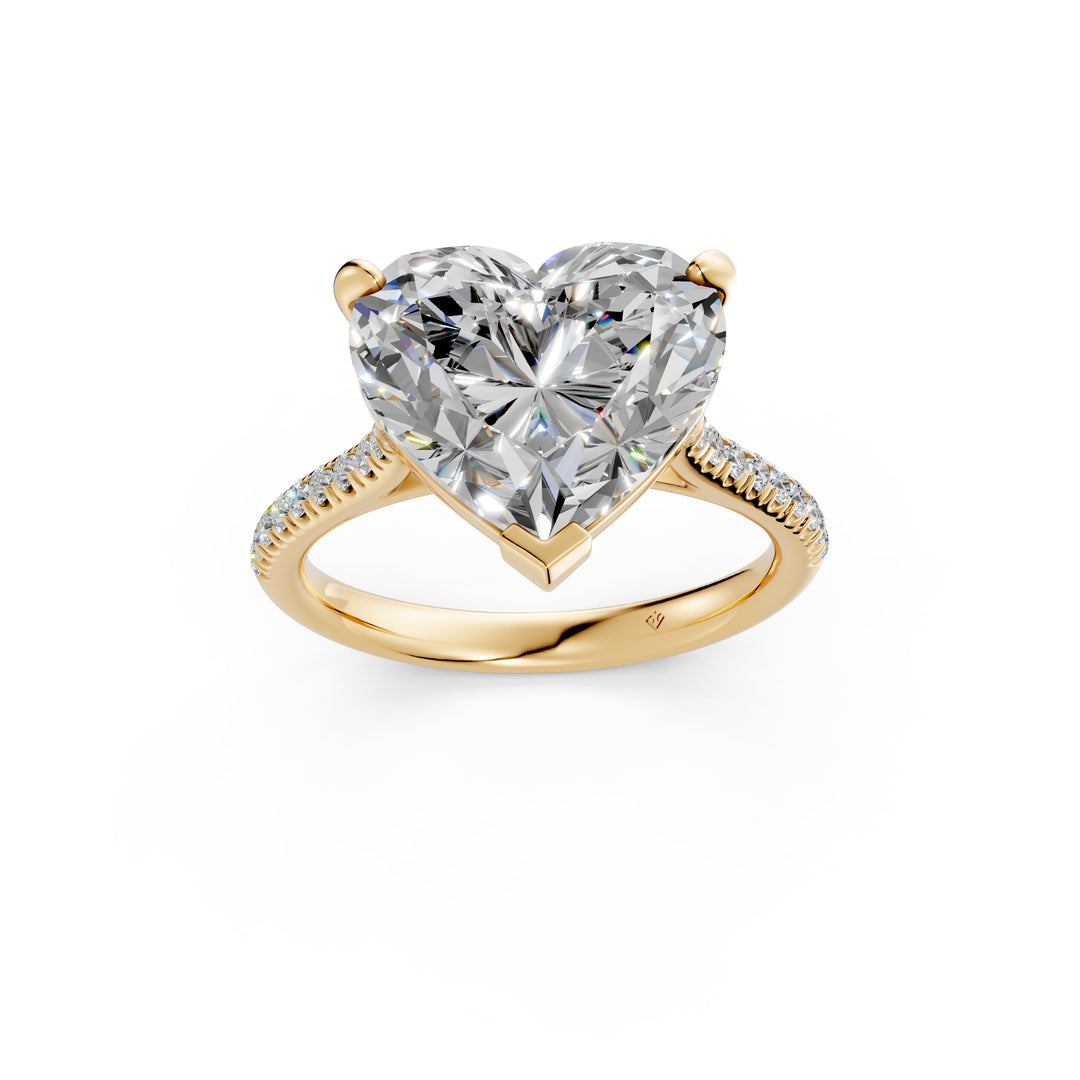Aashvi Heart Solitaire Diamond Womens Ring