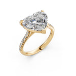 Load image into Gallery viewer, Aashvi Heart Solitaire Diamond Womens Ring
