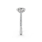 Load image into Gallery viewer, Aarunya Oval Solitaire Diamond Womens Ring
