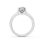 Load image into Gallery viewer, Aarunya Oval Solitaire Diamond Womens Ring
