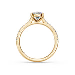 Load image into Gallery viewer, Aarunya Oval Solitaire Diamond Womens Ring
