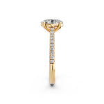 Load image into Gallery viewer, Aarunya Oval Solitaire Diamond Womens Ring
