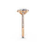 Load image into Gallery viewer, Aaradhya Oval Solitaire Diamond Womens Ring
