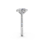 Load image into Gallery viewer, Aaradhya Oval Solitaire Diamond Womens Ring
