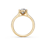 Load image into Gallery viewer, Aaradhya Oval Solitaire Diamond Womens Ring
