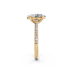 Load image into Gallery viewer, Aaradhya Oval Solitaire Diamond Womens Ring
