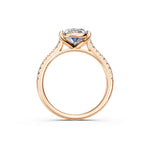 Load image into Gallery viewer, Aarohi Oval Solitaire Diamond Womens Ring
