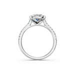 Load image into Gallery viewer, Aarohi Oval Solitaire Diamond Womens Ring
