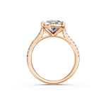 Load image into Gallery viewer, Ziyana Oval Solitaire Diamond Womens Ring
