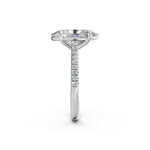 Load image into Gallery viewer, Ziyana Oval Solitaire Diamond Womens Ring
