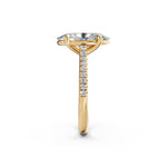 Load image into Gallery viewer, Ziyana Oval Solitaire Diamond Womens Ring
