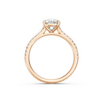 Load image into Gallery viewer, Zira Pear Solitaire Diamond Womens Ring
