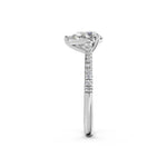 Load image into Gallery viewer, Zira Pear Solitaire Diamond Womens Ring

