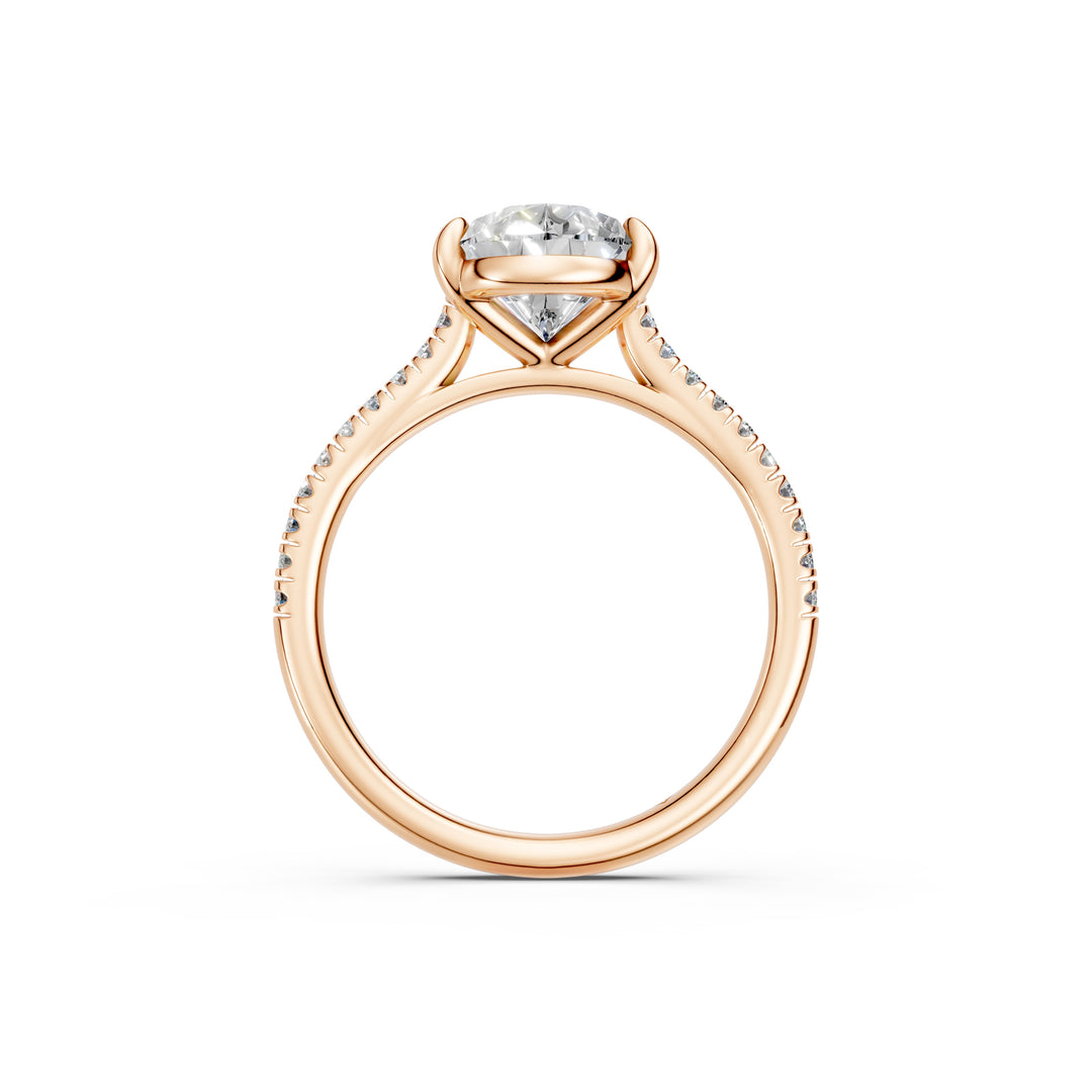 Ziana Pear Solitaire Diamond Womens Ring