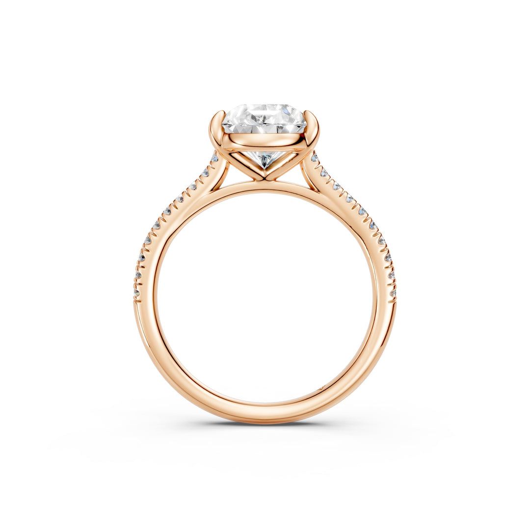 Ziana Pear Solitaire Diamond Womens Ring