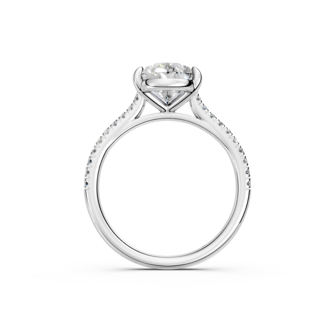 Ziana Pear Solitaire Diamond Womens Ring