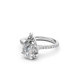 Load image into Gallery viewer, Ziana Pear Solitaire Diamond Womens Ring
