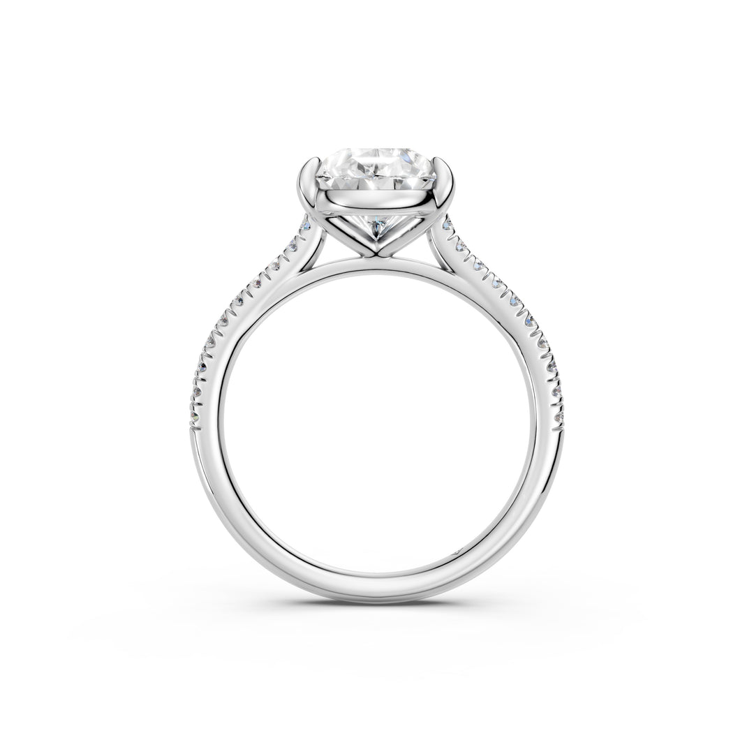 Ziana Pear Solitaire Diamond Womens Ring