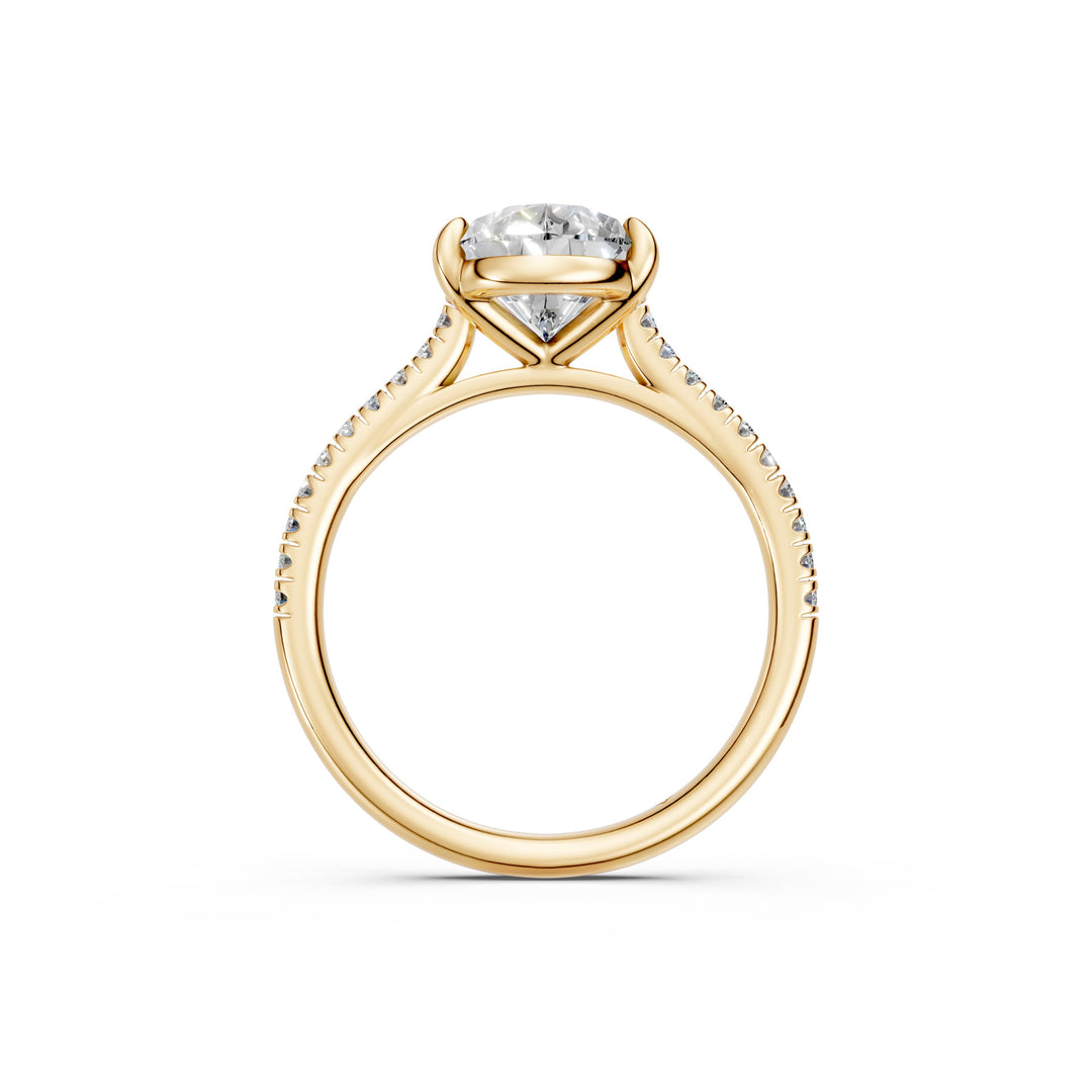 Ziana Pear Solitaire Diamond Womens Ring