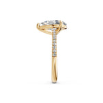 Load image into Gallery viewer, Ziana Pear Solitaire Diamond Womens Ring
