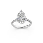 Load image into Gallery viewer, Zeira Pear Solitaire Diamond Womens Ring
