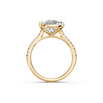 Load image into Gallery viewer, Zarza Pear Solitaire Diamond Womens Ring
