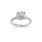 Load image into Gallery viewer, Zamya Round Solitaire Diamond Womens Ring
