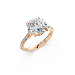 Load image into Gallery viewer, Zalra Round Solitaire Diamond Womens Ring
