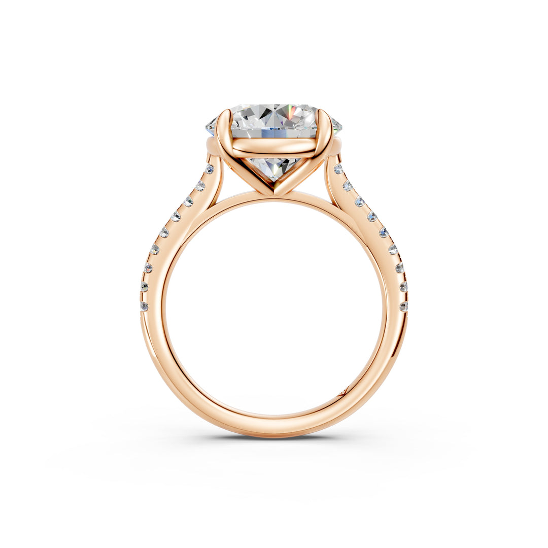 Zaira Round Solitaire Diamond Womens Ring