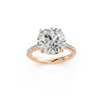 Load image into Gallery viewer, Zaira Round Solitaire Diamond Womens Ring
