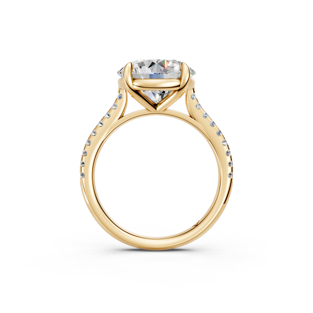 Zaira Round Solitaire Diamond Womens Ring